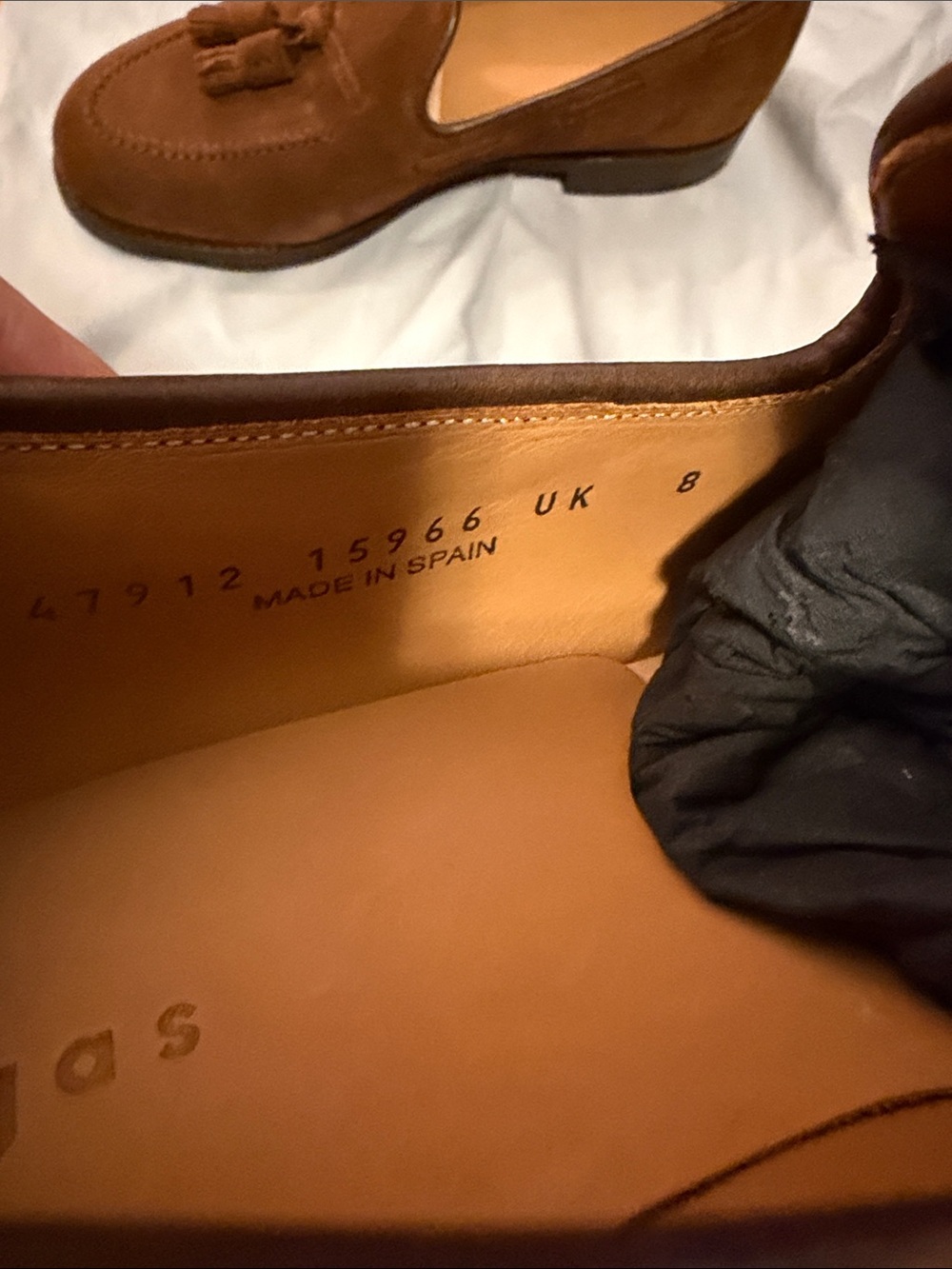 Morjas Brown Suede Tassel Loafer with Rubber Sole - UK 8/US 9 - Picture 2 of 7